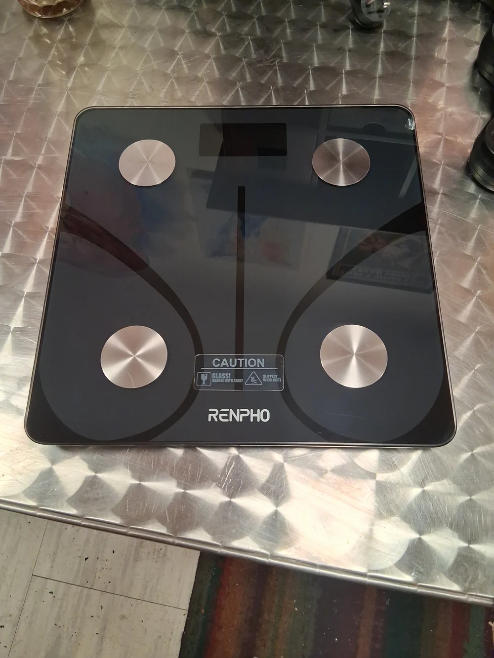 RENPHO Black Glass Digital Body Scale - Smart Bathroom Scale
